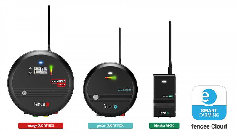 Generátory fencee energy DUO RF EDX, power DUO RF PDX a monitorovací zařízení Monitor MX10 podporují fencee Cloud