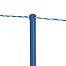 Blue net for electric fence against wolves, height 122 cm, length 50 m, double tip