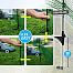 Camping set with mobile universal net and goal, height 90 cm