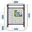 Camping set with mobile universal net and goal, height 90 cm