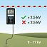 Digital tester for electric fence with earthing 17 kV