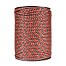 Electric fence rope, diameter 6,5 mm, brown-orange, 200 m