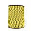 Electric fence rope, diameter 6 mm, yellow-black, length 200 m