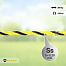 Electric fence rope, diameter 6 mm, yellow-black, length 200 m