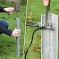Set of electric fence protection against black, forest animals - high voltage energizer - 2× polywire