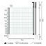 Entrance gate to electric fence net, 112 cm