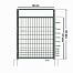 Entrance gate to electric fence net, 125 cm