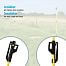Fiberglass post for electric fence 110 cm, foot and spike, 4 insulators - 10 pcs