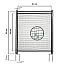 Gate for electric fence nets, height 90 cm, width 81 cm, non-conductive