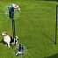 Gate for mobile electric fencing nets, height 120 cm, width 90 cm, 2 spikes, non-conductive