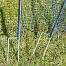 Gate for mobile electric fencing nets, height 120 cm, width 90 cm, 2 spikes, non-conductive