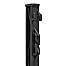 Plastic post for electric fence, length 105 cm, 8 eyelets, black