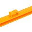 Plastic post for electric fence, length 105 cm, 9 eyelets, orange