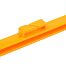 Plastic post for electric fence, length 105 cm, 9 eyelets, orange