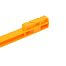 Plastic post for electric fence, length 105 cm, 9 eyelets, orange