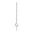 Plastic post for electric fence, length 115 cm, 10 eyelets, white