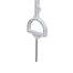 Plastic post for electric fence, length 115 cm, 10 eyelets, white