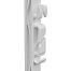 Plastic post for electric fence, length 115 cm, 10 eyelets, white