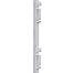 Plastic post for electric fence, length 115 cm, 10 eyelets, white