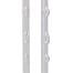 Plastic post for electric fence, length 125 cm, 9 eyelets, white
