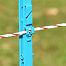 Plastic post for electric fence, length 156 cm, 11 eyelets, blue
