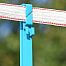 Plastic post for electric fence, length 156 cm, 11 eyelets, blue