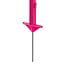 Plastic post for electric fence, length 156 cm, 11 eyelets, pink