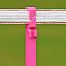 Plastic post for electric fence, length 156 cm, 11 eyelets, pink