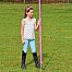 Plastic post for electric fence, length 156 cm, 11 eyelets, pink