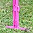 Plastic post for electric fence, length 156 cm, 11 eyelets, pink
