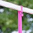 Plastic post for electric fence, length 156 cm, 11 eyelets, pink