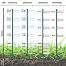 Plastic post for electric fence, length 157 cm, 12 eyelets, green
