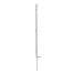 Plastic post for electric fence, length 86 cm, 6 eyelets, white