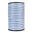 PVC tape for electric fence, width 12 mm, white-blue, 0,017 Ω/m, 200 m