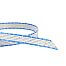 PVC tape for electric fence, width 12 mm, white-blue, 0,017 Ω/m, 200 m