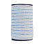 Reflective tape for electric fence, width 20 mm, white-blue, length 200 m