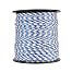 Rope for electric fence, diameter 5 mm, blue-white, 200 m, 0,16 Ω/m