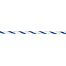 Rope for electric fence, diameter 5 mm, blue-white, 200 m, 0,16 Ω/m