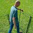 Set with electric fence net for sheep, goats - entrance gate 110 cm + energizer