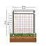 Set with electric fence net for sheep, goats - entrance gate 110 cm + energizer
