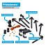 Set with electric fence net for sheep, goats - entrance gate 110 cm + energizer