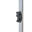 Steel UNI post for electric fence, galvanized, length 167 cm