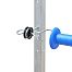 Steel UNI post for electric fence, galvanized, length 167 cm