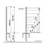 Steel UNI post for electric fence, galvanized, length 167 cm