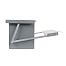 Trough feeder for poultry, hens, galvanized sheet metal