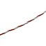 Wire for electric fence, 3 mm, white-red - detail of conductor