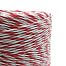 Wire for electric fence, 3 mm, white-red - detail
