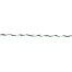 Wire for electric fence, diameter 2,5 mm, green-white, length 1000 m