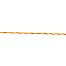 Polywire for electric fence, diameter 2 mm, yellow-orange, 500 m