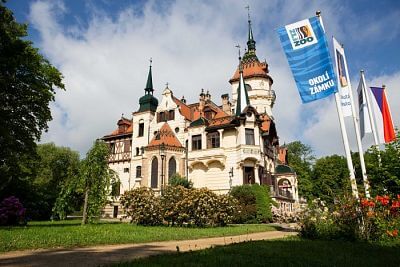 A castle in the area of the Zlín Zoo